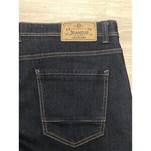 Akademiks Jeanius Jeans Mens Size 40x34 Navy Blue Denim Baggy Skater Hip Hop Y2K